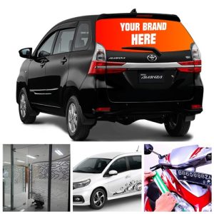 Pemasangan Cutting Sticker Gubug