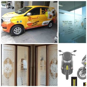 Pemasangan Cutting Sticker Klambu